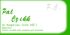 pal czikk business card